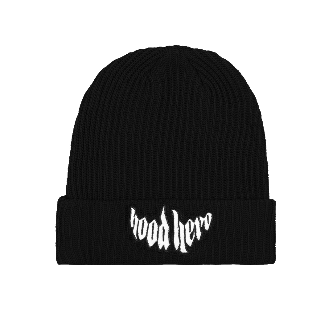 Winter Beanie Street Heart - Black